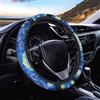 Xoenoiee Coprivolante per auto da uomo e ragazza con stampa di Notte stellata di Van Gogh, blu. Protezione per volante dell'auto, morbido, antiscivolo, universale, misura: 38 cm