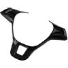 SFUO Coperchio del volante per auto ABS Chrome Trim Decoration Sticker Fit For Volkswagen VW Golf 7 GTI MK7 POLO 2014 2015 JETTA MK6 2015 Copertine per adesivo volante (Color Name : Carbon fiber)