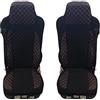 Generic Coprisedili per camion progettati per IVECO STRALIS S-WAY HI-WAY in ecopelle in velluto con fili rossi