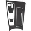 KIFWGIH Automóvil Interiores Per Peugeot 508 2019 2020-2023 Auto Pannello Marcia Adesivo Scatola Ingranaggi Pellicola Protettiva In Fibra Carbonio Nero Auto Interni Adesivo Auto Interni Center Trim(Black 2,Lh
