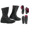 A-Pro Stivale Moto Impermeabile Gran Turismo Sportivo Pelle Nero 45