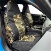 CSCOMFY Coprisedili tattici per auto, camion, SUV, furgoni, organizer universali in tela con molte tasche, protezione antipioggia, protezioni per sedile anteriore (mimetico