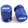 NSADDKF Tappi per valvole moto Per Guerrilla450 Guerrilla GUERRILLA Himalayan 450 Accessori Per Tappi Coprivalvola Per Valvola Pneumatici Moto(Blue-logo)