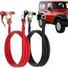 Generico Cavo Batteria - Cavo Inverter Flessibile da 2 Pezzi, Batterie per Carichi Pesanti, Prolunga Cavi Batteria | per Uso Marittimo, Carrello da Golf, Motocicletta, Camion, Alternatore, Motori