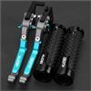 LIJUNSHANI Estremità Del Manubrio Per CFM&OTO CF Moto 150NK 150 NK Leve Freno Frizione Regolabili Manopole Manubrio(Ice Blue)