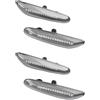 ELTOX Frecce Dinamiche,Indicatori Di Direzione Luce di segnalazione laterale a LED lampeggiante adatta for BMW E60 E61 E90 E91 E87 E81 E83 E84 E88 E92 E93 E82 E46 Serie 1 3 5(Dynamic Crystal)