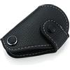 Heinmo Per Cooper R55 R56 R57 R60 R61 Clubman Countryman Union Jack Auto Vera Pelle Portachiavi Coper tura della Cassa Car Styling (Black White Line)