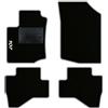QUEMAR Tappetini Auto compatibili con Peugeot 107 2005-2014 / Kit Tappeti in Moquette e Gomma su Misura (Set 2 Anteriori + 2 Posteriori) / Ricami e Colori Personalizzati (1 Ricamo, Bordo Perla)