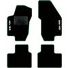 QUEMAR Tappetini Auto per Alfa Romeo 156, Bordo Verde, 2 Ricami | 1997-2007 / Kit Tappeti Moquette e Gomma su Misura / Set 2 Anteriori + 2 Posteriori / Ricami e Colori Personalizzati