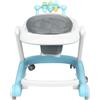 HUOLE Girello per Bambini, Passeggino Primi Passi con Altezza Regolabile, Babywalker con Vassoio Rimovibile Musicale Giocattolo, per Bambini 6+ Mesi, 60 * 55 * 70 cm - Blu