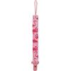 Nuby - Porta-ciuccio - Porta-ciuccio in tessuto con clip in plastica - Rosa
