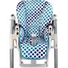 BambiniWelt by Rafael K. BAMBINIWELT Coprisedile di ricambio compatibile con Peg Perego Prima Pappa-Diner (pois turchesi)