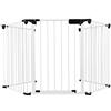 YIZHE Cancelletto di Sicurezza Barriera - Cancelletti per Camini da 300 cm- Cancelletto per Bbambini Scale - 5 Pannelli - Materiale: Acciaio Q195 e Plastica ABS, Altezza 75,5cm