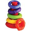 Playgro Torre di Anelli, Giocattolo Impilabile, A Partire da 9 Mesi, La Mia Prima Torre da Ordinare e Impilare, Rosso/Multicolore, 40082