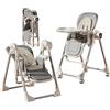 Aveainelle Seggiolone 2 in 1 Altalena per bambini da 6 a 36 mesi, sicurezza di grado alimentare, pieghevole, facile da pulire, stile semplice e moderno (grigio elettrico)