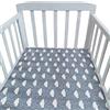 Odot Lenzuolo con angoli Lenzuola Carrozzina Neonato Cotone Lenzuola da Culla Bambino Coprimaterasso, Lenzuola Navicella con Angoli Elasticizzati Lenzuola per Culla (150x80cm,acqua piovana)