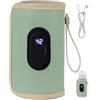 Generico Scaldabiberon Portatile 18w Riscaldamento Rapido Scaldabiberon Temperatura Regolabile Scaldabiberon Usb Scaldabiberon Da Viaggio Elementi Essenziali Per Neonati Per La Casa Viaggi In Famiglia Verde