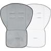 baby idea Babysanity Materassino Copri Passeggino Universale Double Face in Caldo e Peluche e Morbido Cotone - Made in Italy - (Ardesia Chiaro)