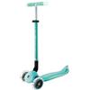 GLOBBER Elite Glow Lights - Monopattino per bambini, 120/80 mm, 3 ruote, regolabile, a LED, effetto bagliore, colore: Menta scuro