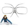 Generisch Adattatore per occhiali da sci, inserto ottico regolabile, interno per occhiali da snowboard, flessibile per portatori di occhiali, pratico accessorio per sci all'aperto