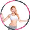 Gadgetzone Imbottito di Gommapiuma Ponderata Eserzio Hula Hoop 1.2KG 100cm Larghezza (1M) Divides Into 8 Ricambi Semplice Veloce Compatto Portatile Esercizi Fitness Equipment Personal Palestra