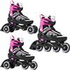 RAVEN Profession Pattini in linea Inline Skates per bambini e adulti OPZIONALE 2in1 con Pattini da ghiaccio regolabili (Black con pattini di figura, 35-39 (23cm-25,5cm))