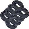 ScSPORTS® Dischi Pesi - Set da 2/4/5/10/15/20 kg, Ghisa, Ø 30/31mm, Nero - Weight Plates, Piastre, Bilanciere, Manubri, Palestra da Casa, Fitness, Allenamento (15 KG (6x 2.5))