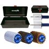SkinStar Completo Spazzole Set Spazzola Rotore Worldcup Wachskoffer 6 Pezzi