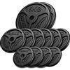 Marbo Sport - Set Pesi - Pesi Bilanciere - Set Slim in Ghisa per Allenamento e Potenziamento Muscolare Domestico - Massima Stabilità e Comfort - 60kg - 2x15kg + 2x10kg + 2x5kg