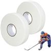 Zyiphor 2 Rotoli Nastro Hockey Sportiva Nastro Impugnatura Hockey 2.5cm×25m Adesivo Nastro Hockey Ghiaccio Nastro Tessuto per Hockey Antiscivolo, Golf Tennis Badminton (Bianco)