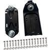 Sharplace Generic Surf Skate Trucks 6.25 Tavola da Surf Pattinaggio Surf Skateboard Anteriore Surf e Adattatore per Binario Molla del Ponte Base della Staffa - Nero