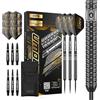 KOTO darts KOTO - Freccette Black Crown 90% 22 G, Nero & Argento, Uso Professionale, incl. Alette, Aste e Portafoglio per Freccette