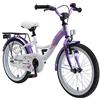 BIKESTAR Bicicletta bambini 5-7 anni ★ Bici bambino bambina 18 pollici Freno a pattino e freno a retropedale ★ 18" Classico Edition viola e bianco