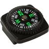 Generic Bussola portatile con fondina, cinturino per orologio, bracciale in paracord, colore: nero