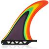 AQUBONA Tavola da Surf Longboard Fin 7 8 9 10 Pollici Pinna Singola - Pinna Centrale per Longboard, Tavola da Surf & Paddle (Arcobaleno)
