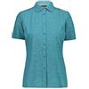 CMP Camicia Stretch Tinta Unita, Donna, Lake, 42