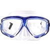 WOWDECOR Maschera da snorkeling con correzione diottrica, WOWDECOR Maschera per immersioni per adulti e bambini con miopia (Blu, -5,5)