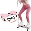 EFGETD Waist Twist Disc, Balance Board Strumento per il Fitness Macchina per l'allenamento Addominale Massaggio ai Piedi Perdita di Peso Tavola per Esercizi di Equilibrio(Rosa)