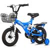 FUFU Bici for Bambini da 12-18 Pollici Adatti for Ragazzi e Ragazze 2-13 Anni con Campane e stabilizzatori, 3 Colori (Color : Blue, Size : 14in)