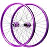 TINGMIAN Ruote Mountain Bike Viola 26/27,5/29 Pollici, Freno Disco Lega Alluminio Perno Passante 142mm,Cerchio For Bici MTB A 32 Fori 2150g for 8-12 Velocità(15 * 100mm/12 * 142MM,26IN)
