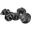 Zilimontt Staffa di montaggio per motore fuoribordo in PVC, ganci di fissaggio per gommoni, canoa, gommoni, colore nero, set da 2 pezzi, facile da installare in orizzontale o