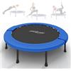 Physionics® Mini trampolino fitness - Diametro a scelta (Ø 81/91/96/102/114/122 cm), piedini antiscivolo, per interni ed esterni, trampolino da ginnastica, allenamento, salto (114 cm)
