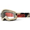 100% maschera 100% strata 2 kombat - lente trasparente