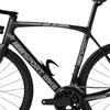Generico Kit 15 Adesivi Stickers Bici Protezione Decal Universale Telaio Bicicletta MTB Mountain Bike Corsa Ciclo Cross Fat Bike Downhill elettrica Frame Sport Bike cod.2401 (010 Bianco)