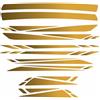 Generico Kit 10 Adesivi Stickers Decal Telaio Bici Bicicletta MTB Universale Frame Protezione cod. 2021 (025 Giallo)