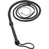 HADZAM Frusta Indiana Jones 4, 6, 8 FT in 8 trecce e 12 trecce realizzate in vera pelle di mucca nucleo in corda a nido d'ape in più colori (nero, 10 m - 8 pizzi)