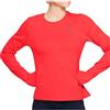 Under Armour Qualifier Coldgear Maglia a Maniche Lunghe, Donna, Rosso, LG