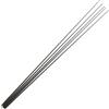 LureSport 5 punte per canna da pesca in carbonio solido da 39 cm, grezze senza verniciatura, componenti per costruzione canne, riparazione canne da pesca, accessori fai da te (1,2 mm base 2,9 mm)