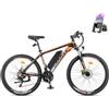 Fafrees HAILONG ONE, Ebike 26 250W 36V 13Ah, MTB Elettrica Uomo Donna, Batteria Rimovibile 100KM | 21 Velocità, Sospensioni 80mm, NEROSPS