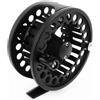 Andux Mulinello in Alluminio 3 3/8 Pesca a Mosca Grande pergola 7/8 85 mm Nero FL-03